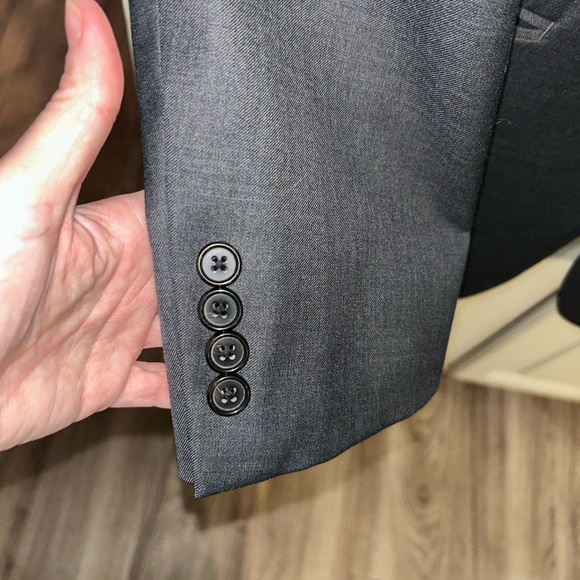 Lauren Ralph Lauren 100% Wool Lightweight Gray Suit Set   Mint Condition - Picture 3 of 14